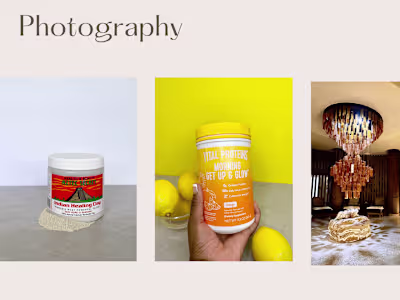 UGC photography portfolio