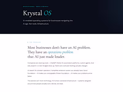 Krystal OS live website —