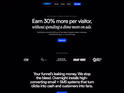 Zedex Landing Page Redesign | Framer