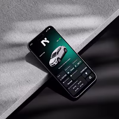 EV Start Screen App UI Design