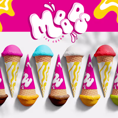 🍦 Brand Identity Project: MOODS