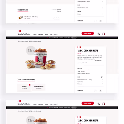 Simplifying Customization on the KFC PDP