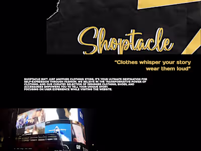 Fashion E-Commerce Website | Shoptacle