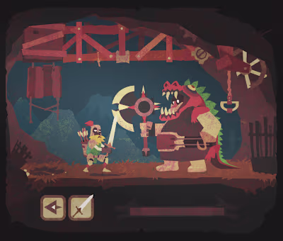 Boss fight Mini game (The Brave Knight)