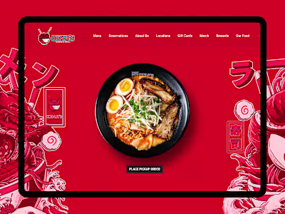 UX Audit and Redesign of Ramen Restaurant Landing Page