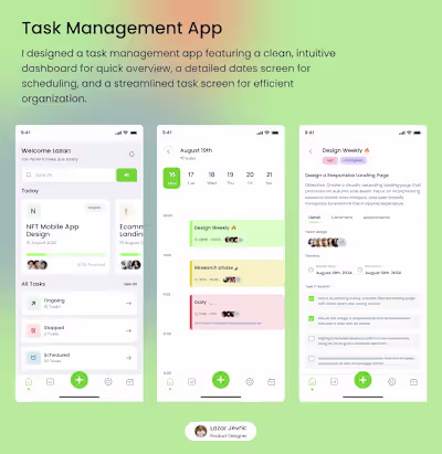 Task Management App Design
