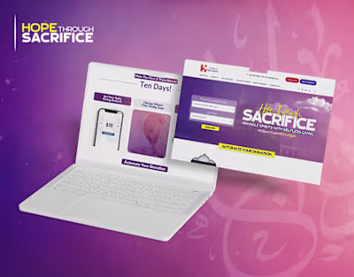 Dhul Hijjah Landing Page Design