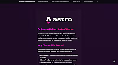 Schema-Driven Astro Starter Kit Development