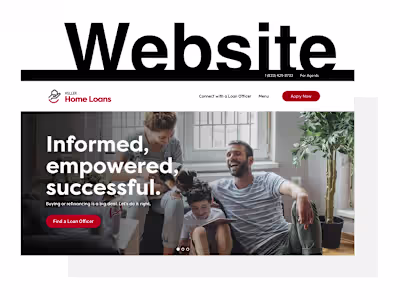 Keller Home Loans website :: Behance