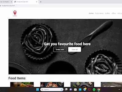 Food Munch
(food point web application)
