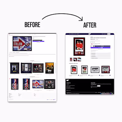 Product page for Shopify store