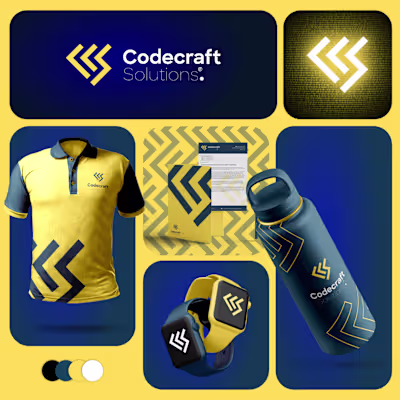 Logo and Brand Identity Design done for Codecraft Solutions