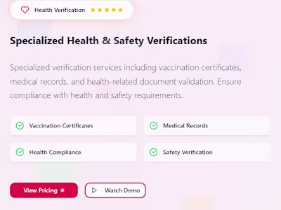 Background Verification Platform Development