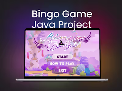 Bingo Days - Game Project from Java language. 