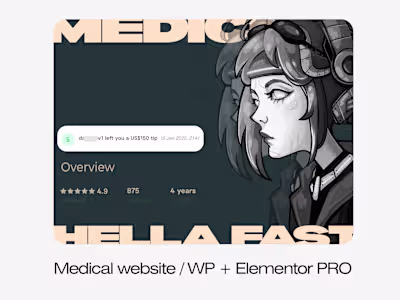 Medical website / WP + Elementor PRO Hella Fast