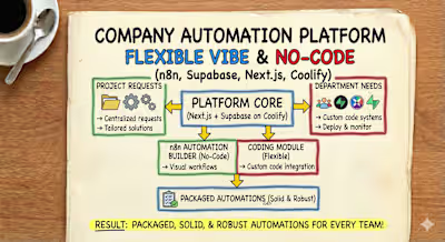 Enterprise Automation Platform — No-Code + Custom Code