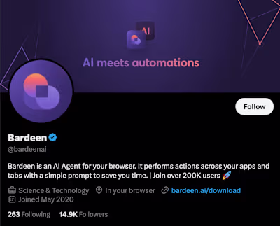 Community Lead @Bardeen