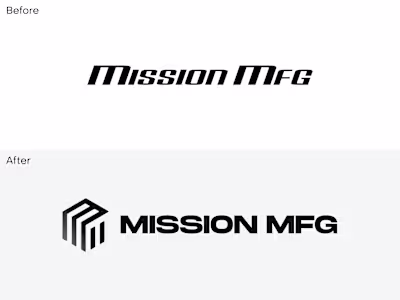 Rebrand + Logo Design for Mission MFG