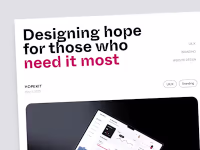 Hope Kit – Suicide Prevention Therapy Platform