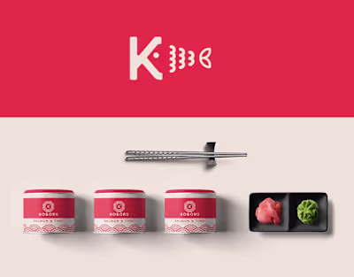 Koboru Sushi | Restaurant Brand Identity & Packaging