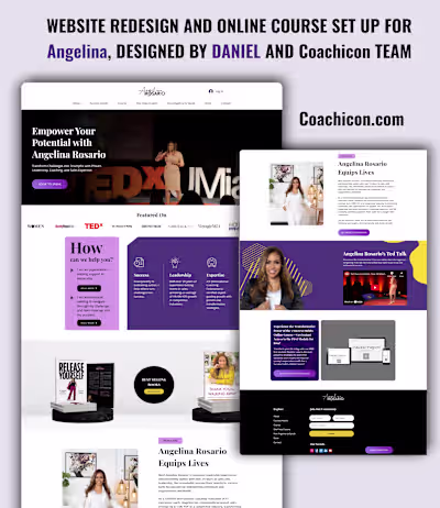 Website Redesign & Online Course Setup for Angelina Rosario ...