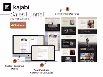 Kajabi Sales Page Design for Filmmaker’s Premium Content Library