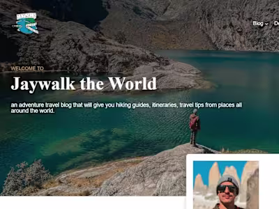 Built a WordPress Travel Website 
