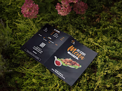 Restaurant Menu Card