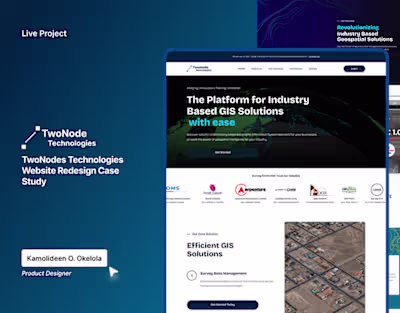 TwoNodes Technologies Website Redesign