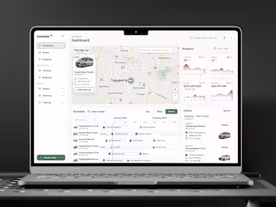 Tourista • Fleet Management Dashboard 🚙