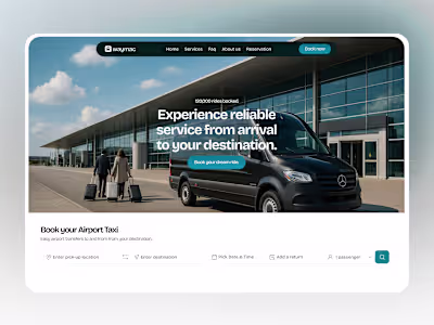 Airport Shuttle Platform - Web Design & Development