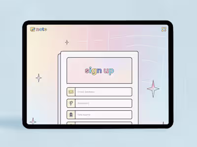 Signup form with CSS Paralax