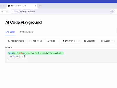 AI Code Playground