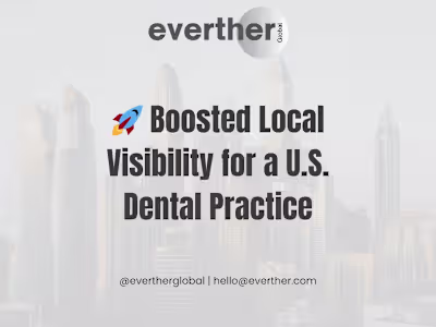 SEO Strategy for U.S.-Based Dental Website