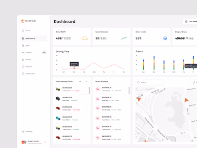 UI Design for Exeros | Fleet Management SaaS