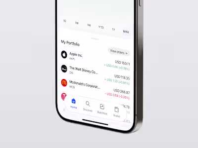 App Design — Spoin Trading Platform