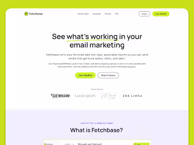 Fetchbase - Email Analytics Platform for Kit Creators