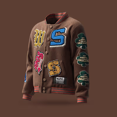 Furry Varsity Jacket 3d model :: Behance