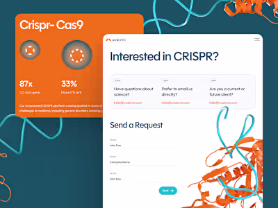 avalontx: AI CRISPR Gene Editing - Biotech Therapeutic UIUX