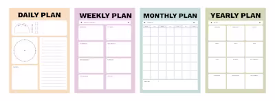 Productivity & Manifestation Planner Template Collection