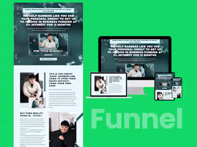 Gohighlevel Sales funnel design for Bussiness Credit