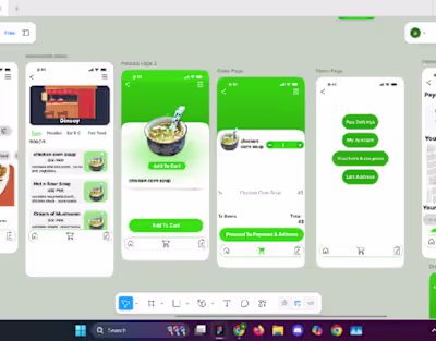 Food Ordering Mobile App Design Rehearsal