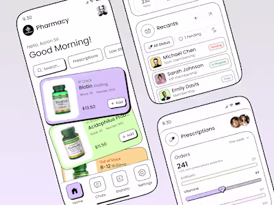 Pharmacy Management App UI Design