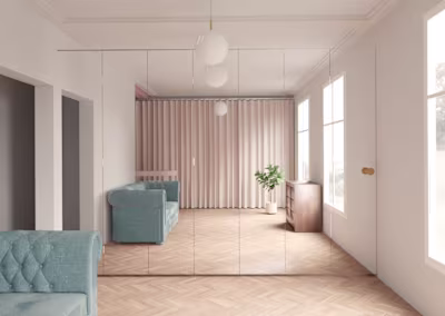 Interior render Apartamento Villete