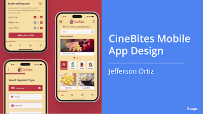 CineBites Mobile App Design