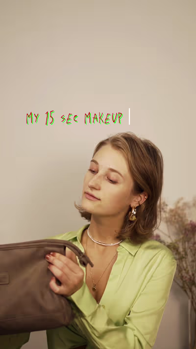 Creative editing make up video