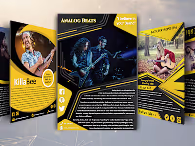 I will design corporate press kit, media kit, epk