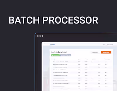 Rentometer Batch Processor App | UX/UI Case study