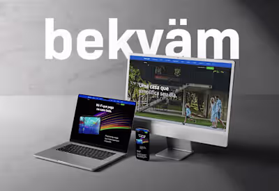 Bekvam — Smart Home Automation Website Design (Brazil)