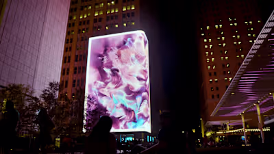 The Media Wall at AT&amp;T Discovery District, by Electrosonic